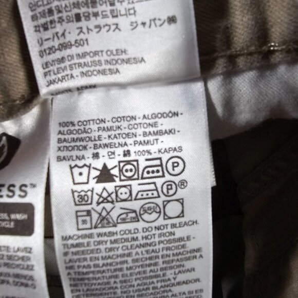 Levis 559 Jeans Mens 36x30 (Fits 34x28) Brown Relaxed Straight Work Pants Casual - Picture 9 of 12